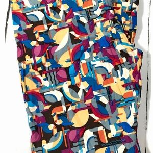 LuLaRoe One Size, Stylized Pelican Leggings, NWT